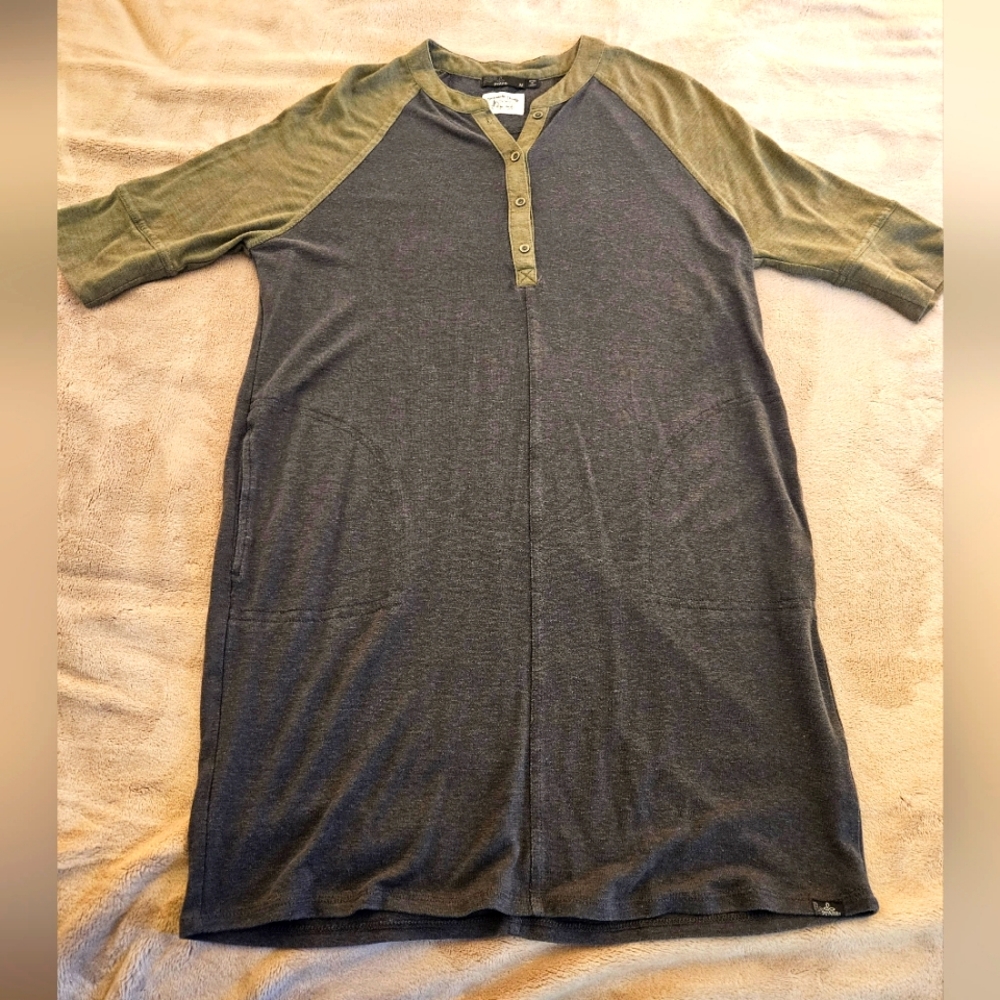 Prana Cozy Up Hemp Blend Henley Dress